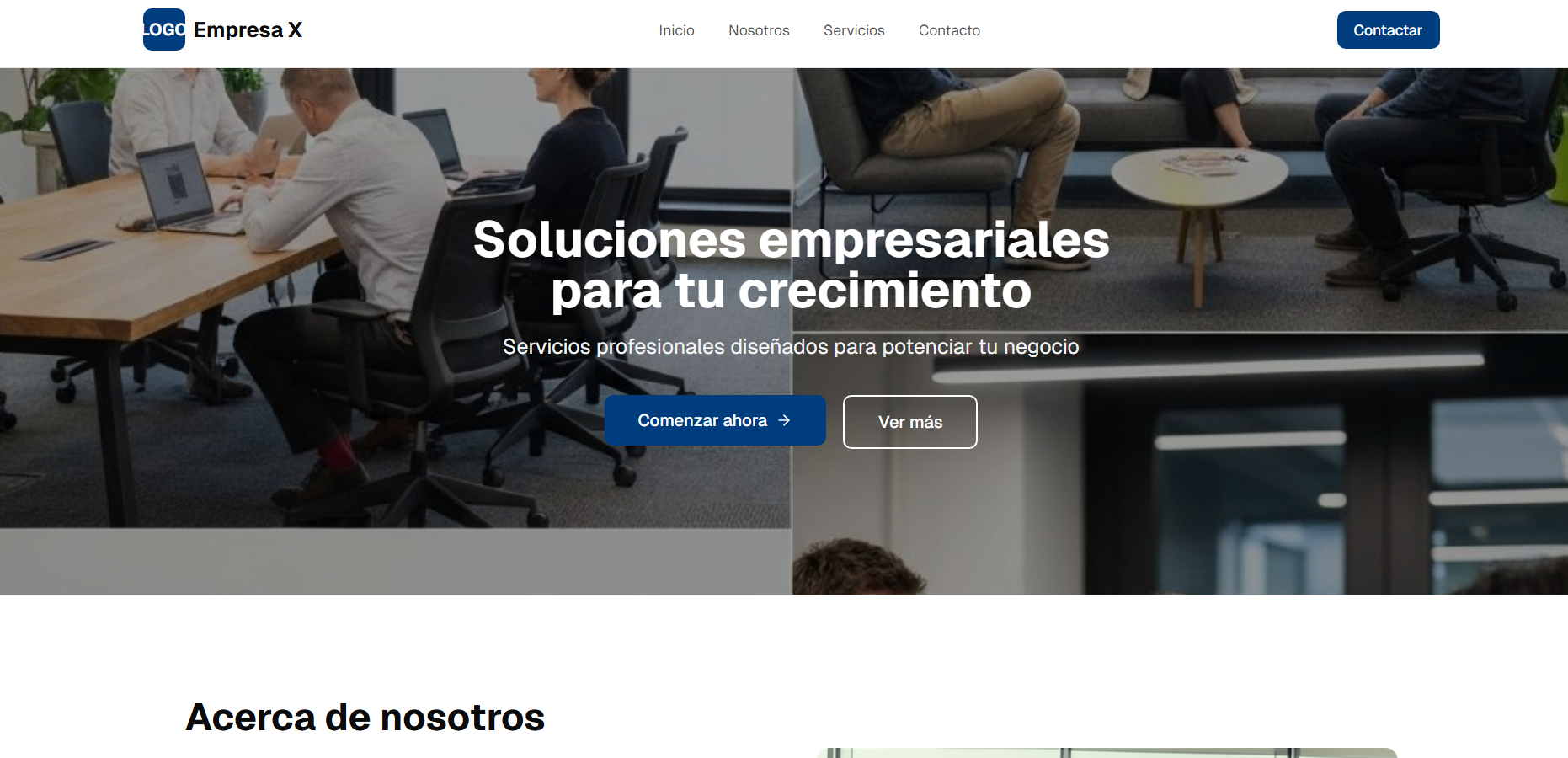 Sitio Web generico Corporativo